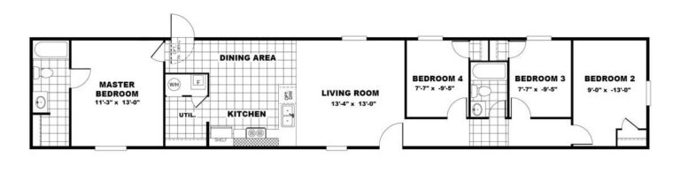2023 TRU Clayton Grand Mobile Home - 4BR/2BA - 14 x 76 - 1039 sqft - FACTORY DIRECT - Florida - Image 8