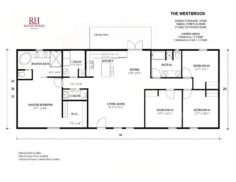 2023 Westbrook House - Stick Built- 4BR/2.5BA - 24x66 -1584 sqft - Image 3