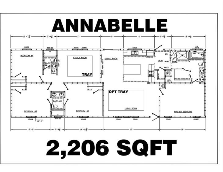 2023 TownHomes Annabelle Mobile Home – HUD or Modular Built – 4BR/3BA – 28×76 – 2206 sqft - Image 21