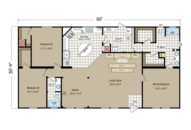 2023 Champion – Homes of Merit – Cypress Manor 0603A Mobile Home – 3BR/2BA – 30x60 – 1820 sqft - Image 19