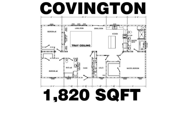 2023 TownHomes Colonial Series - Covington Mobile Home - 3BR/2BA - 30x60 - 1820 sqft - Image 15