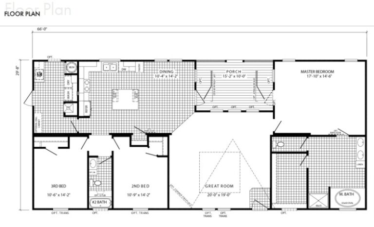 2023 Champion Freedom 3266405 Mobile Home - Doublewide - 3BR/2BA - 29x66 - 1958 sqft