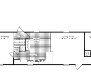 2023 Champion Legend 1672272 Mobile Home - Singlewide - 3BR/2BA - 14x72 - 1068 sqft