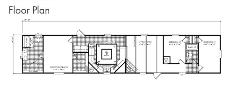 2023  Champion Legend 1676268 Mobile Home - Singlewide - 3BR/2BA - 14x76 - 1127 sqft