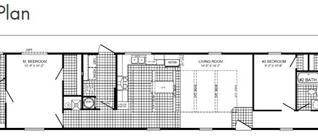 2023 Champion Legend 1676395 Mobile Home - Singlewide - 3BR/2BA - 14x76 - 1127 sqft