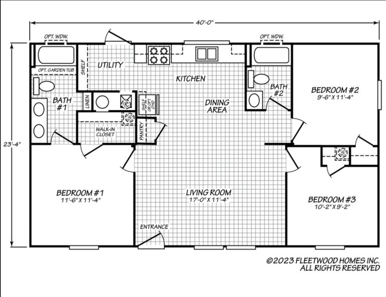 2024 Fleetwood Mobile Home 3Br/2BA 24x40 (933 Sq Ft) - .625 Acres - Punta Gorda. FL - Image 3
